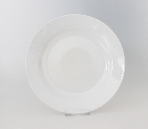 Assiette plate rond blanc porcelaine Ø 19 cm Bazik Essentials Collection