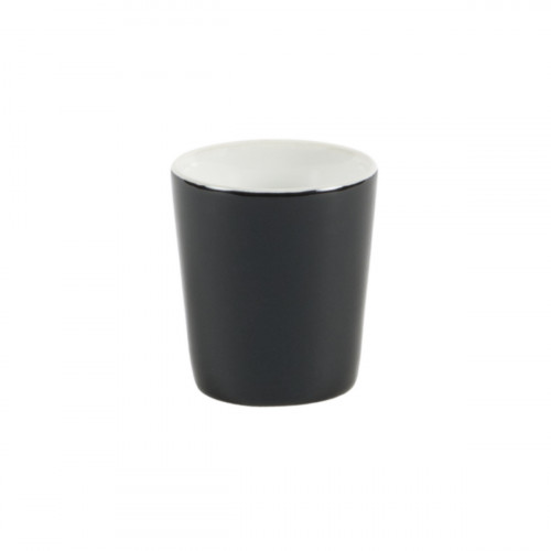 Gobelet rond noir grès émaillé 10 cl Ø 6 cm Prismo Pro.mundi