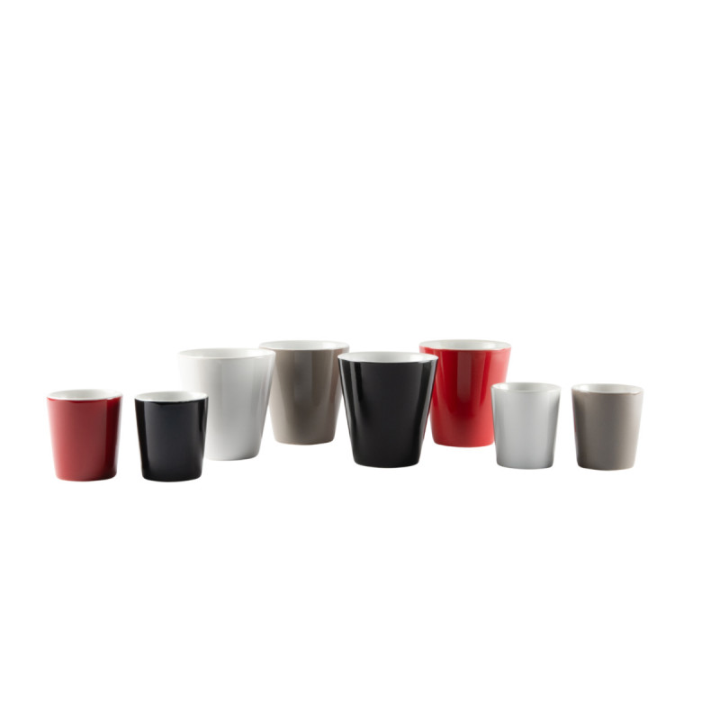Gobelet rond blanc grès émaillé 20 cl Ø 8,5 cm Prismo Pro.mundi
