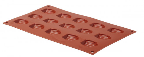 Plaque 15 mini madeleines silicone GN 1/3 29,5x17,5x1 cm Pro.cooker