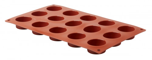 Plaque 15 petits fours ronds silicone GN 1/3 29,5x17,5x2 cm Pro.cooker