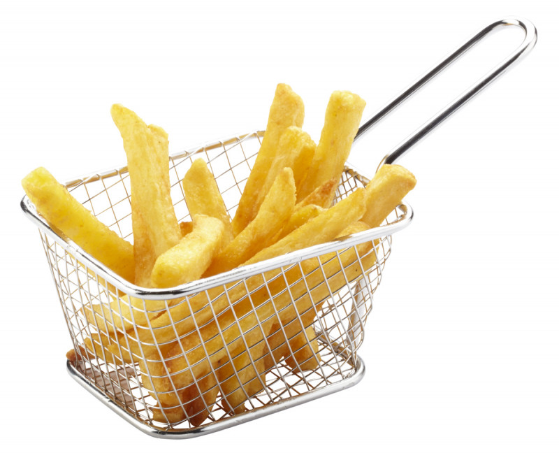 Panier à frites rectangulaire inox 10 cm Pro.mundi