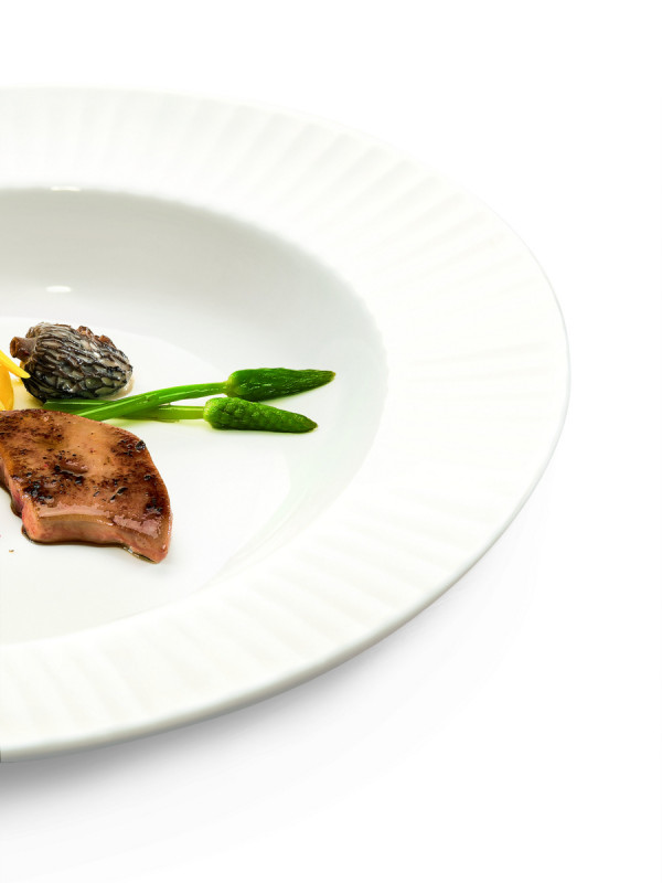 Assiette plate rond ivoire porcelaine vitrifiée Ø 28,9 cm Metropolis Rak