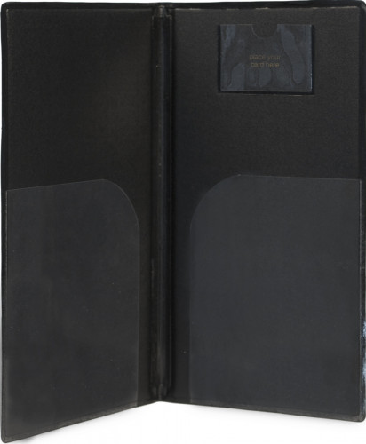 Porte-addition rectangulaire noir 23x13 cm Basic Securit