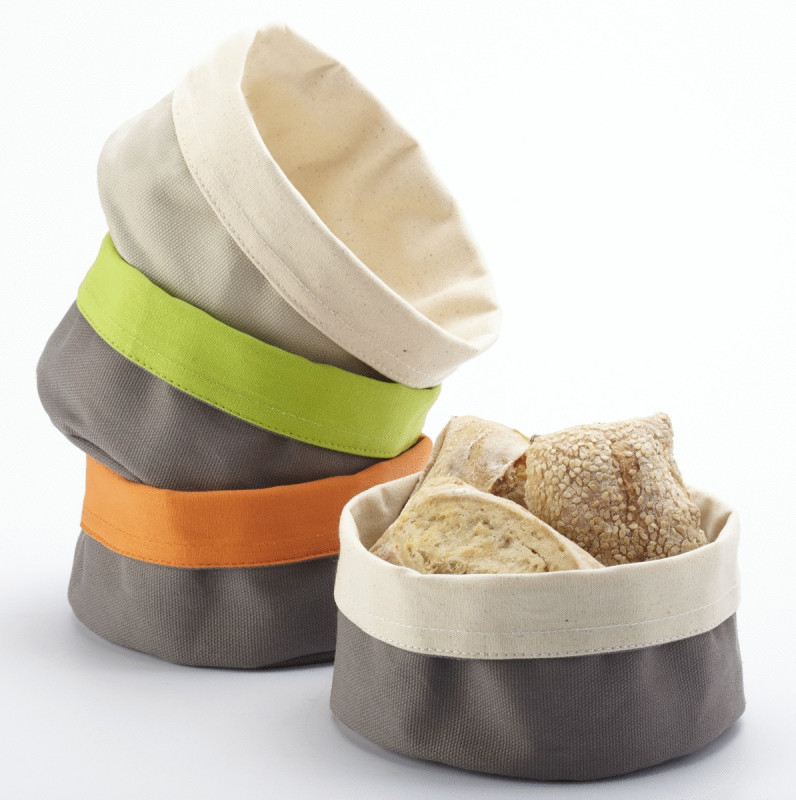 Corbeille rond taupe coton Ø 17 cm 8 cm Artiss Pro.mundi