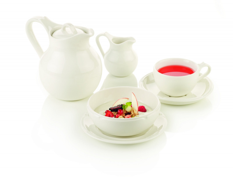 Tasse à déjeuner rond ivoire porcelaine vitrifiée 28 cl Ø 8,5 cm Anna Rak