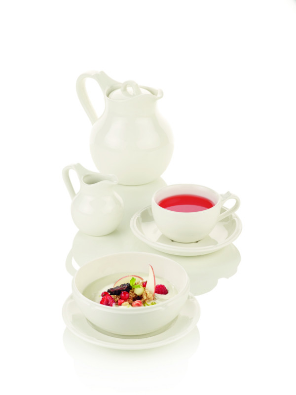 Tasse à déjeuner rond ivoire porcelaine vitrifiée 28 cl Ø 8,5 cm Anna Rak
