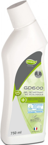 Gel détartrant wc 750 ml Exeol