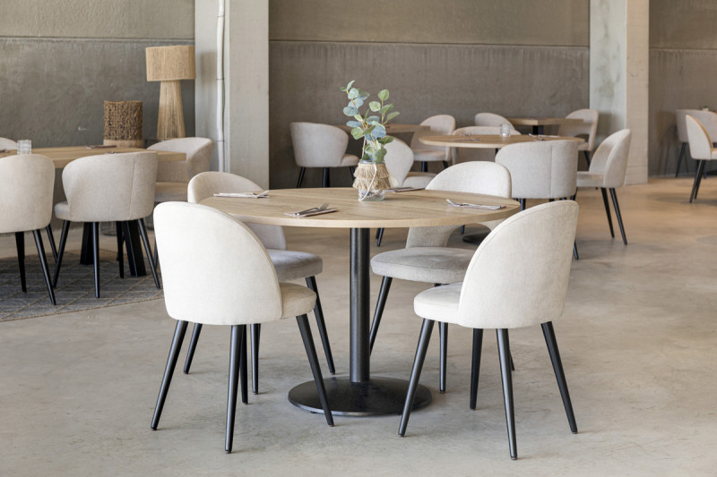 Pied de table noir Ø 55 cm 73 cm Rome Flexmob