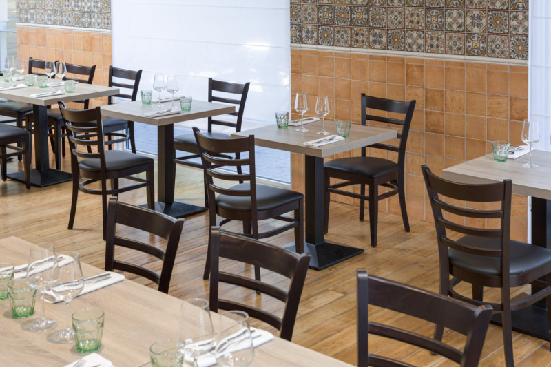 Pied de table noir 43x43x73 cm Rome Flexmob