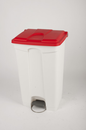 Collecteur à pédale plastique 90 L rouge Probbax