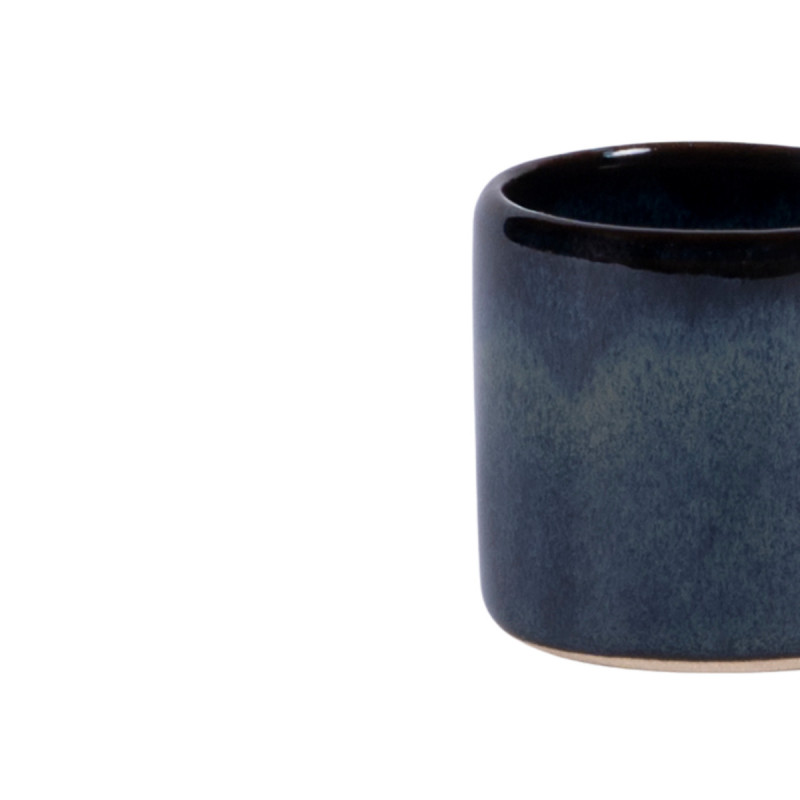 Pot à sauce rond bleu grès émaillé Ø 5 cm Gres Couleur Pro.mundi
