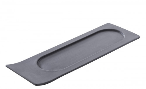 Plateau rectangulaire noir porcelaine culinaire 31 cm Solid Revol