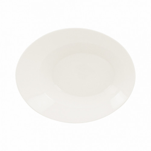 Saladier ovale ivoire porcelaine vitrifiée 20,2 cm Giro Rak
