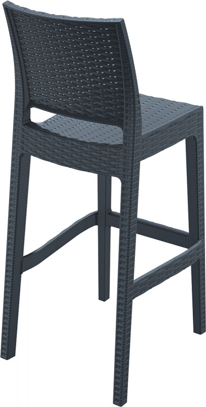 Tabouret de bar gris foncé 108x40x51 cm Jamaica Flexmob