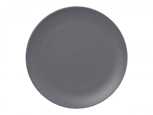 Assiette plate rond gris porcelaine vitrifiée Ø 20,9 cm Neo Fusion Rak