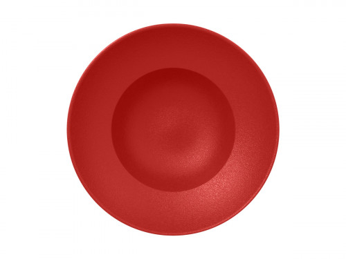 Assiette extra creuse rond rouge porcelaine vitrifiée Ø 26,1 cm Neo Fusion Rak