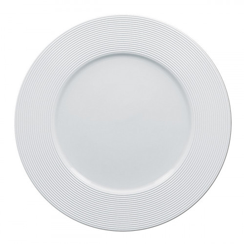 Assiette plate rond blanc porcelaine vitrifiée Ø 24,4 cm Evolution Rak