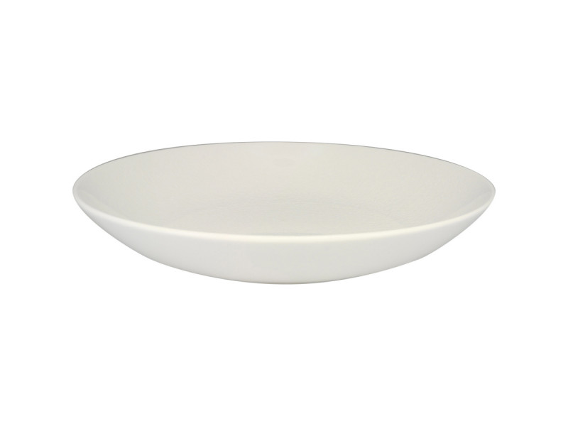 Assiette coupe creuse rond blanc porcelaine vitrifiée Ø 25,9 cm Vintage Rak