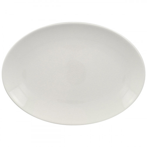 Plat ovale blanc porcelaine vitrifiée 26 cm Vintage Rak