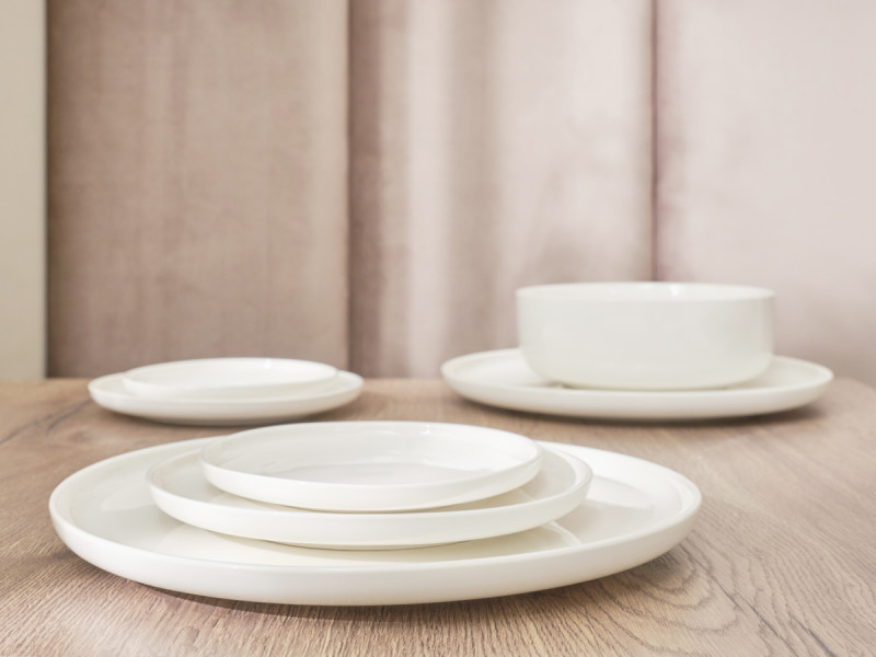 Assiette plate rond blanc porcelaine renforcée Ø 15 cm Artic Accolade