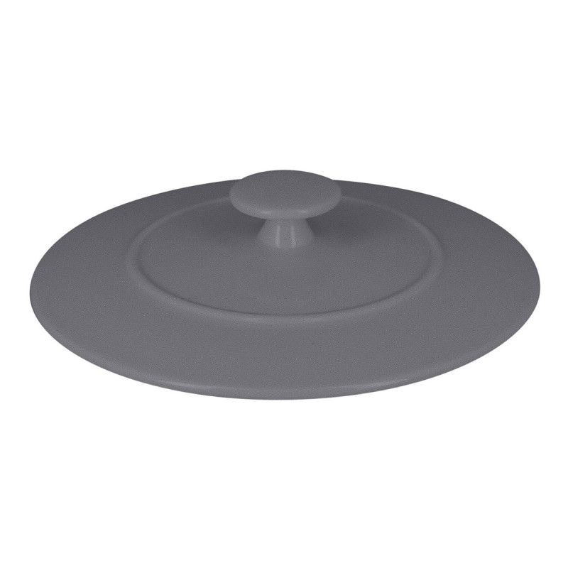 Cocotte avec couvercle rond gris porcelaine vitrifiée Ø 16 cm Chefs Fusion Rak