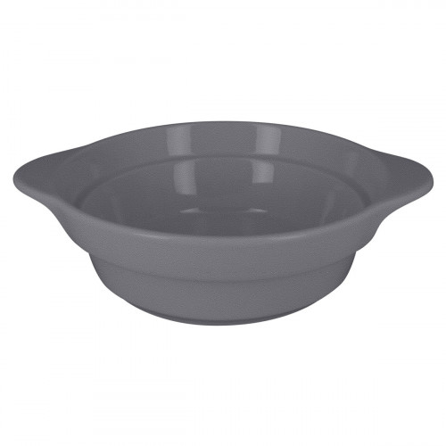 Cocotte rond gris porcelaine vitrifiée Ø 16 cm Chefs Fusion Rak