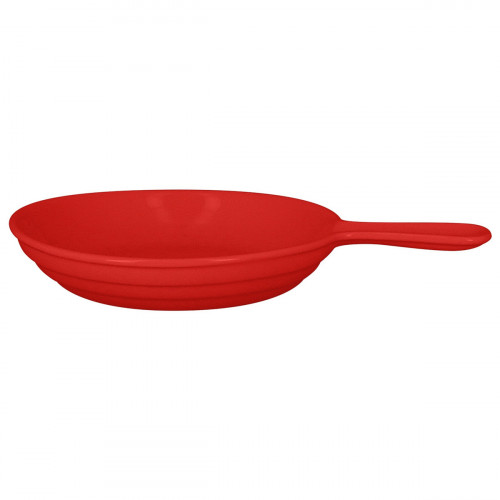 Poêlon rond rouge porcelaine vitrifiée Ø 16 cm Chefs Fusion Rak