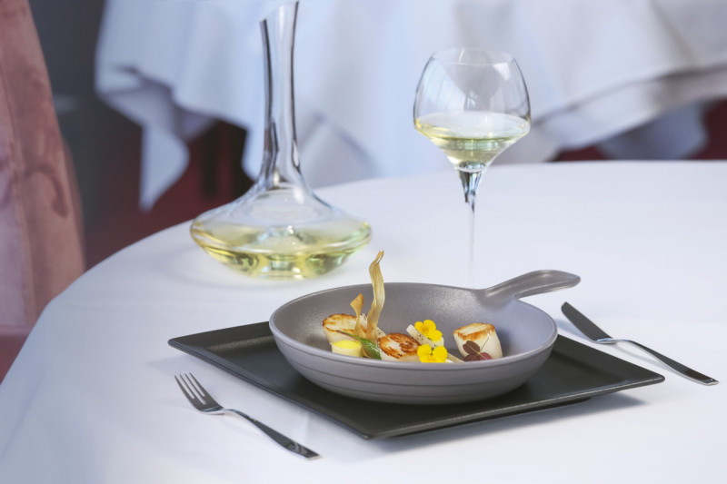 Soupière avec couvercle rond gris porcelaine vitrifiée Ø 10,8 cm Chefs Fusion Rak