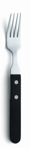 Fourchette de table noir inox 18/0 20 cm Elite Pro.mundi