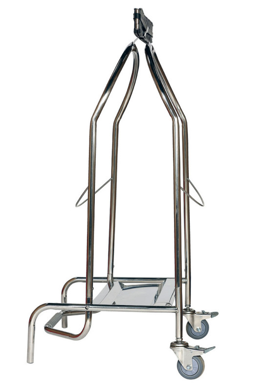 Porte sac à pinces inox 110 L Probbax
