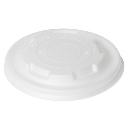 Couvercle pour bol 25CL rond blanc Ø 9,5 cm Duni (50 pièces)