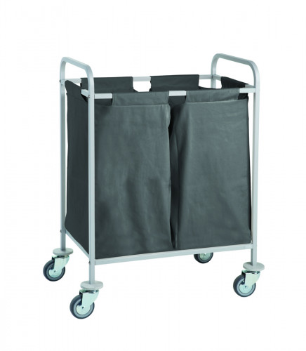 Chariot à linge acier 75,5x46,5x106,25 cm Ibiza Caddie Hotel