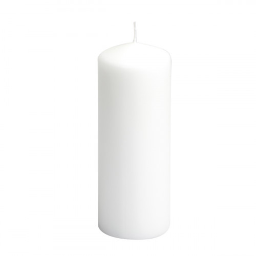 Bougie rond blanc Ø 8 cm 20 cm Spaas