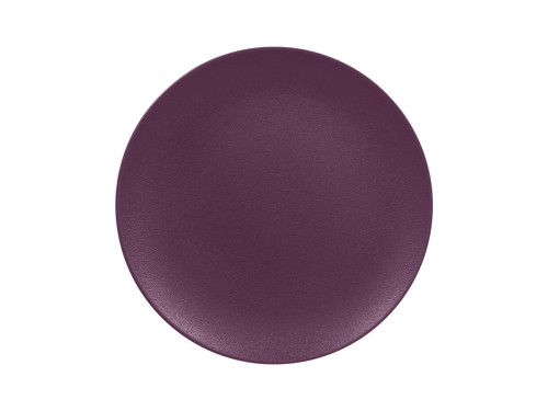 Assiette plate rond prune purple porcelaine vitrifiée Ø 20,9 cm Neo Fusion Rak
