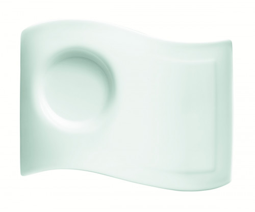 Sous-tasse à thé/déjeuner rectangulaire ivoire porcelaine 20 cm New Wave Villeroy & Boch