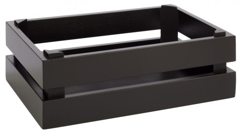 Caisse GN 1/4 bois brun 29x18,5x10,5 cm Superbox Aps