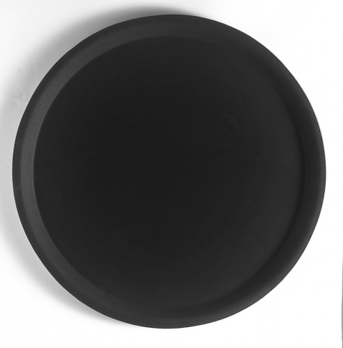 Plateau anti-dérapant fibre de verre noir Ø 35,5 cm Camtread Cambro