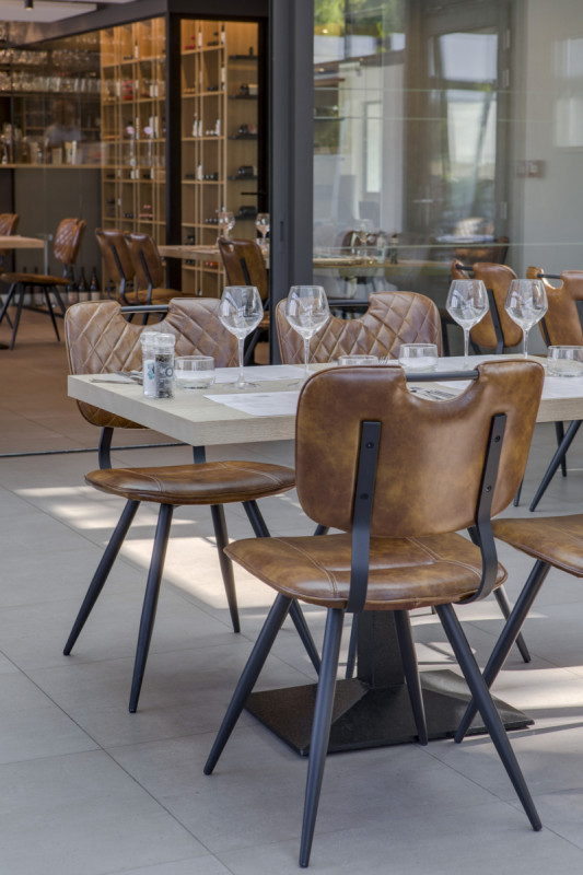 Plateau de table intérieur marron 120x70x4,6 cm Halifax Flexmob