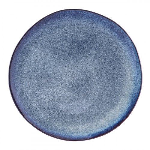 Assiette coupe plate rond gris grès émaillé Ø 27 cm Galaxy Pro.mundi
