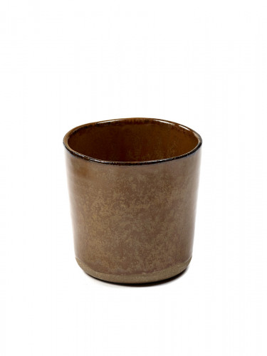 Gobelet à café rond brun grès émaillé 15 cl Ø 7,4 cm Merci Serax