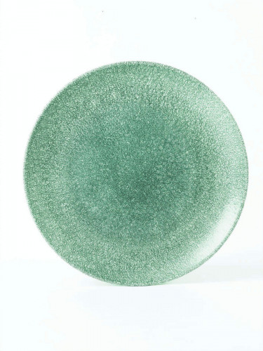Assiette plate rond bleu porcelaine vitrifiée Ø 28,8 cm Raku Topaz Churchill