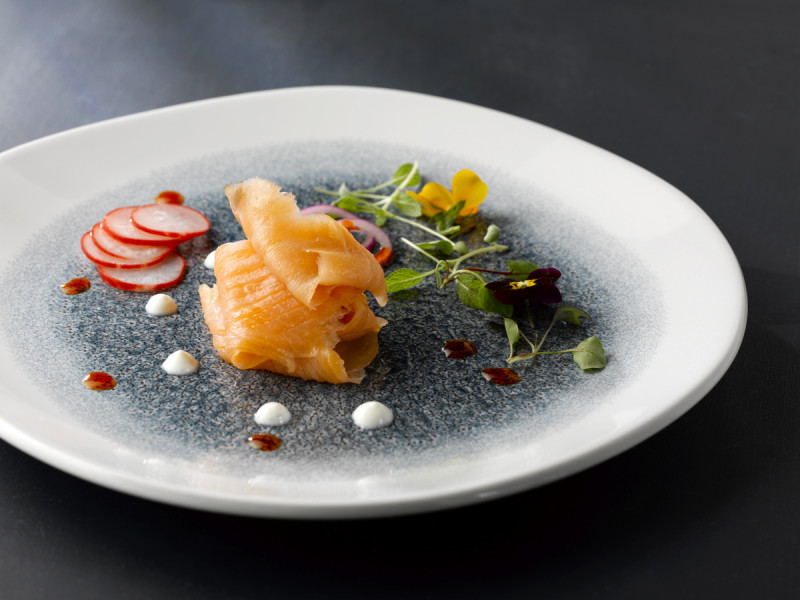 Plat rond noir porcelaine vitrifiée Ø 21,7 cm Raku Quartz Churchill