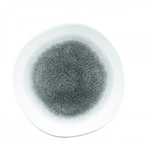 Assiette rond noir porcelaine vitrifiée Ø 26,4 cm Raku Quartz Churchill