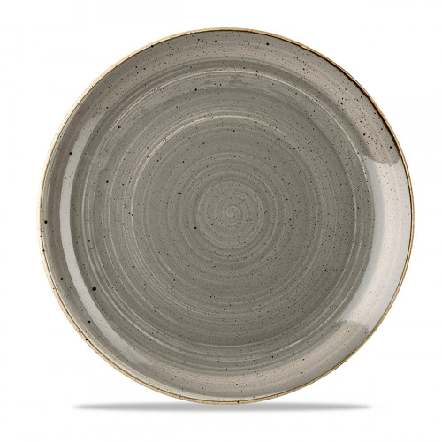 Assiette coupe plate rond peppercorn porcelaine vitrifiée Ø 28,8 cm Stonecast Grey Churchill