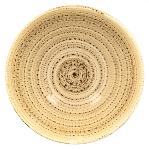 Saladier rond beige porcelaine vitrifiée Ø 20,2 cm Twirl Rak