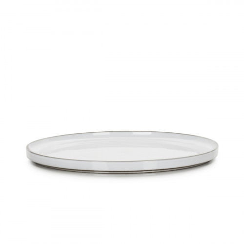 Assiette plate rond blanc cumulus porcelaine culinaire Ø 30 cm Caractère Revol