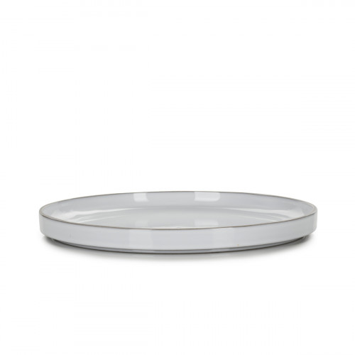 Assiette plate rond blanc cumulus porcelaine culinaire Ø 26 cm Caractère Revol