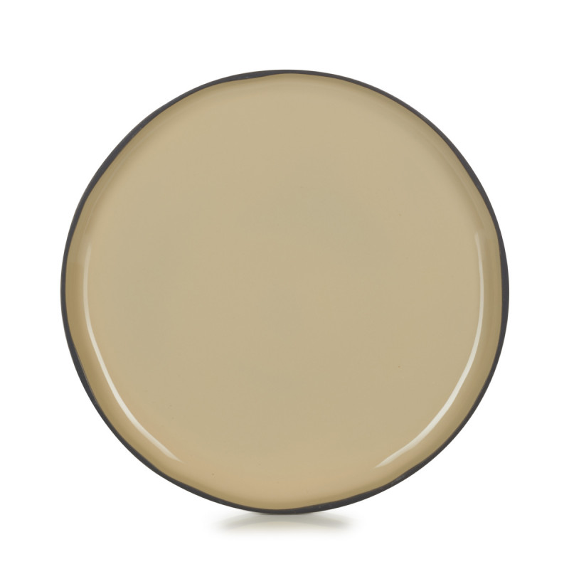 Assiette plate rond muscade porcelaine culinaire Ø 26 cm Caractère Revol