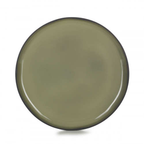 Assiette plate rond cardamome porcelaine culinaire Ø 15 cm Caractère Revol